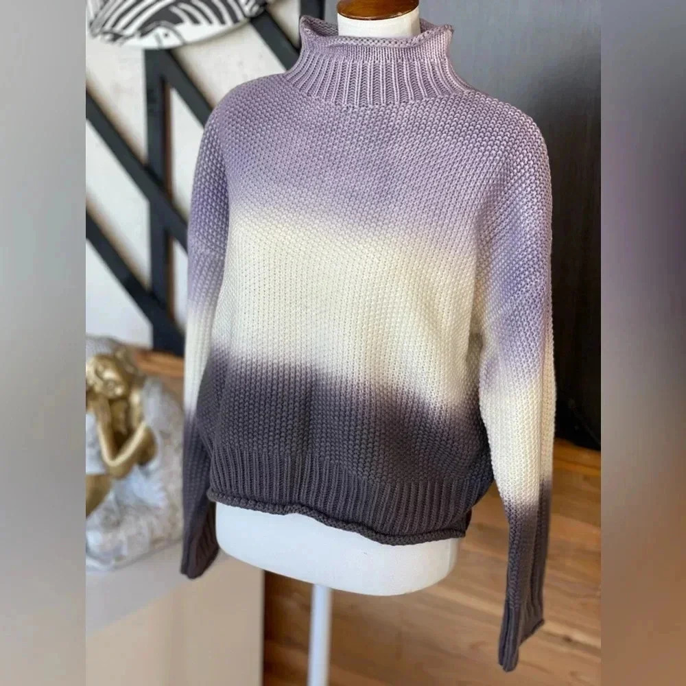 purple women’s sweater by she and sky size medium - Picture 6 of 10